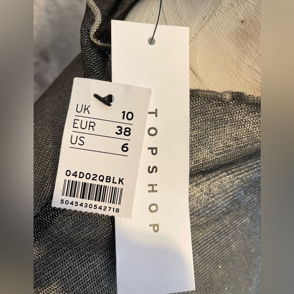 **ON HOLD*********.  Topshop Trinny Metallic mesh top - Picture 5 of 8